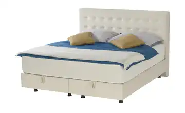 Polsterbett mit Stauraum Genua Beige
