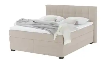 vanDoorn Boxspringbett mit Bettkasten Canto Feincord Beige 200 cm H2 & H3