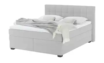 vanDoorn Boxspringbett mit Bettkasten Canto Feincord Silbergrau 200 cm H2 & H3