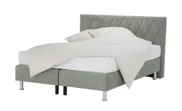 vanDoorn Boxspringbett Marcia Grau H2 140 cm Kopfteilhöhe ca. 99cm