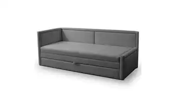 Selsey Polsterliege Caprili Dunkelgrau mit Bettkasten