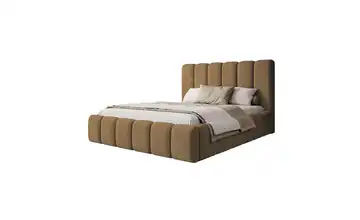 Selsey Polsterbett mit Bettkasten Biscottino 184 cm Kupferfarben 160x200 cm