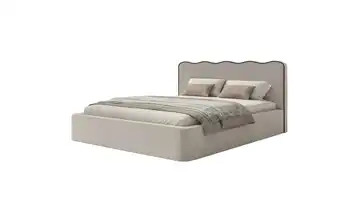 Selsey Polsterbett Duney Beige ohne Bettkasten 180x200 cm Samt