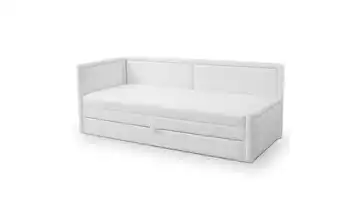 Selsey Polsterliege Caprili Hellgrau mit Bettkasten