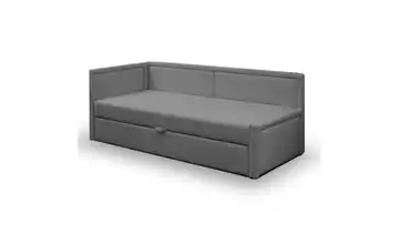 Selsey Polsterliege Caprili Dunkelgrau ohne Bettkasten