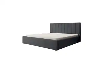Selsey Polsterbett Rinus 140x200 cm mit Bettkasten Dunkelgrau