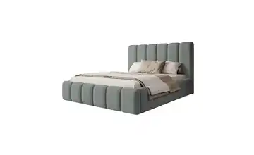 Selsey Polsterbett mit Bettkasten Biscottino 164 cm Grau 140x200 cm