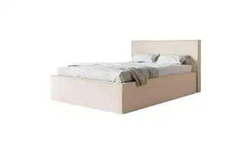 Selsey Polsterbett mit Bettkasten Lucera 160x200 cm Hellbeige Chenille