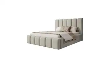 Selsey Polsterbett mit Bettkasten Biscottino 164 cm Greige 140x200 cm