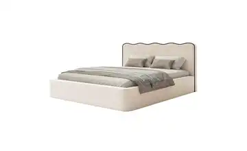 Selsey Polsterbett Duney Hellbeige ohne Bettkasten 160x200 cm Webstoff