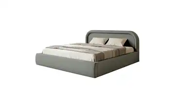 Selsey Polsterbett mit Bettkasten Ruvi Grau 160x200 cm