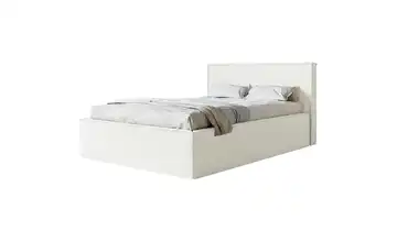 Selsey Polsterbett mit Bettkasten Lucera 160x200 cm Creme Chenille