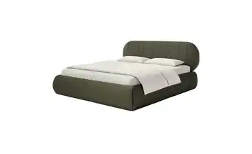 Selsey Polsterbett mit Bettkasten Asmelio 160x200 cm mit Bettkasten Khaki