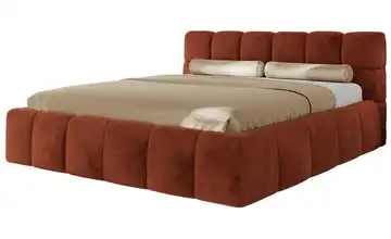 Polsterbett 180x200 Orange 180x200 cm Polsterbett 180x200 Orange Orange 206 cm