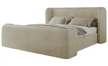 Polsterbett 200x200 Beige 243 cm 200x200 cm Hellbeige Polsterbett 200x200 Hellbeige