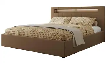 Polsterbett 140x200 Braun Polsterbett 140x200 Dunkelbraun 148 cm Dunkelbraun 140x200 cm