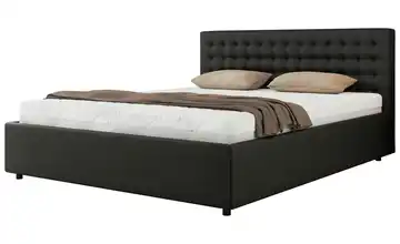 Polsterbett 140x200 Schwarz Polsterbett 140x200 Schwarz 148 cm 140x200 cm Schwarz