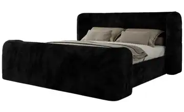 Polsterbett 180x200 Schwarz 223 cm 180x200 cm Schwarz Polsterbetten 180x200 Schwarz
