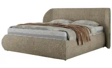 Polsterbett 140x200 Beige 185 cm 140x200 cm Polsterbett 140x200 Dunkelbeige Dunkelbeige