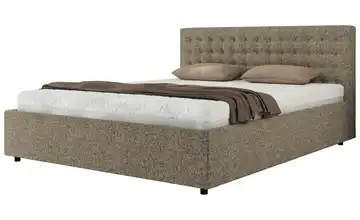  Polsterbett 200x200 Grau mit Bettkasten Pavo Classic