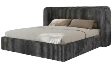 Polsterbett 160x200 Grau Grau Polsterbett 160x200 Graphit 160x200 cm 203 cm