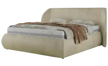 Polsterbett 140x200 Beige 185 cm 140x200 cm Polsterbett 140x200 Hellbeige Hellbeige