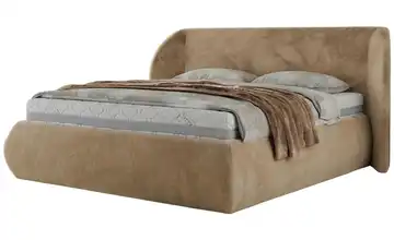 Polsterbett 160x200 Beige 205 cm 160x200 cm Polsterbett 160x200 Dunkelbeige Beige
