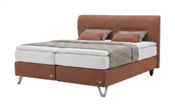 RUF Boxspringbett Adesso Rostrot 160 cm H2 & H3