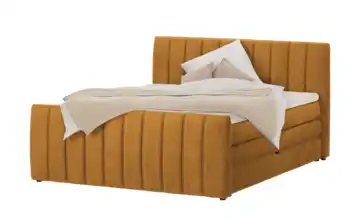 switch Boxspringbett mit Bettkasten Carina 140 cm Goldgelb