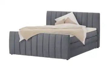 switch Boxspringbett mit Bettkasten Carina 160 cm Grau