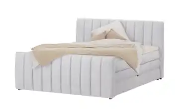 switch Boxspringbett mit Bettkasten Carina 140 cm Hellgrau