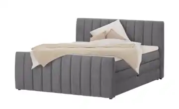 switch Boxspringbett mit Bettkasten Carina 140 cm Anthrazit