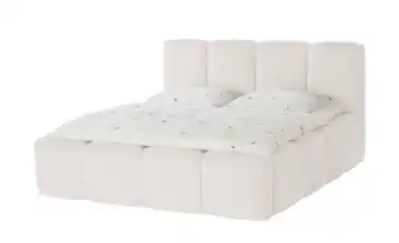 Polsterbett ohne Bettkasten Newbury Creme 160 cm ohne Bettkasten
