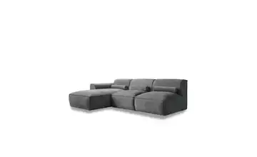 Miuform Ecksofa modular Flex Felix links Dunkelgrau