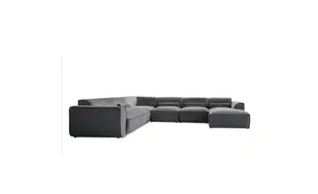 Miuform Wohnlandschaft modular Flex Felix Dunkelgrau links