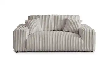 S-STYLE Einzelsofa Mollis Hellgrau