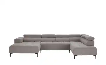 switch Wohnlandschaft Caro Grundfunktion rechts Mikrofaser Schlamm