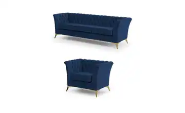 Chesterfield Polstergarnitur 3+1 Wilhelm