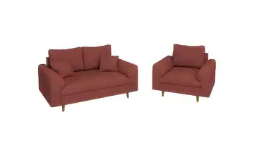 Polstergarnitur 2+1 Terracotta