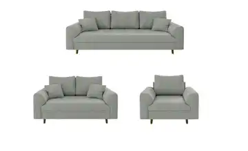 Polstergarnitur 3+2+1 Maya Grau