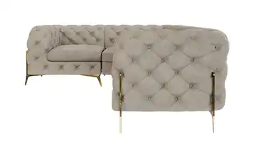 Chesterfield Ecksofa Natalie Creme rechts