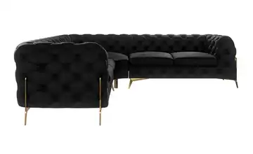 Ecksofa Schwarz
