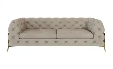 Chesterfield Einzelsofa Creme