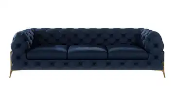 Chesterfield Einzelsofa Marineblau