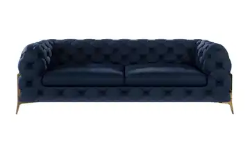 Chesterfield Einzelsofa Marineblau