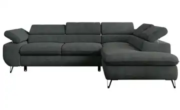 Ecksofa Dunkelgrau Ecksofa Grau Stukture rechts Dunkelgrau
