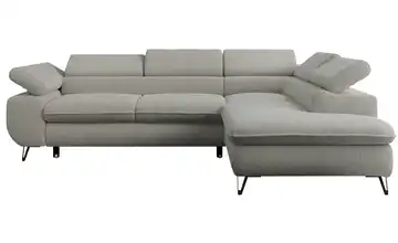 Ecksofa Hellgrau Ecksofa Grau Boucle rechts Hellgrau