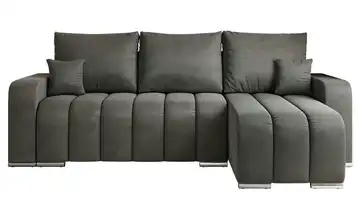 Ecksofa Dunkelgrau Ecksofa Grau Velvet Dunkelgrau
