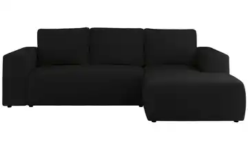 Ecksofa Schwarz Ecksofa Schwarz Boucle rechts Schwarz