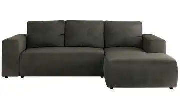 Ecksofa Dunkelgrau Ecksofa Grau Velvet rechts Dunkelgrau